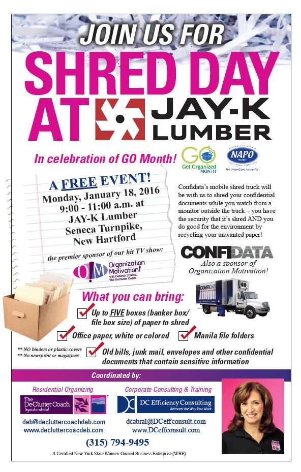 Join us for Shred Dat at Jay-K Lumber Monday January 18, 2016